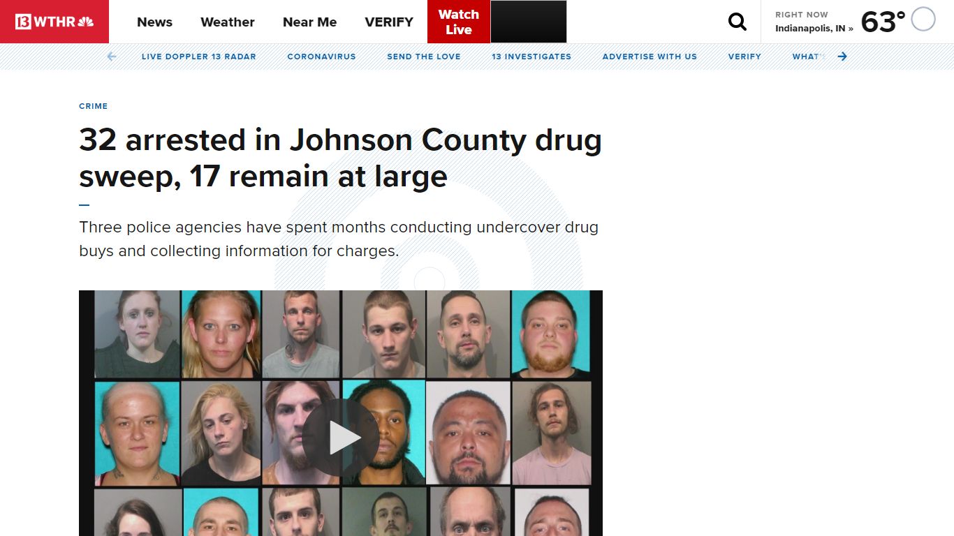 32 arrested in Johnson County drug sweep | wthr.com